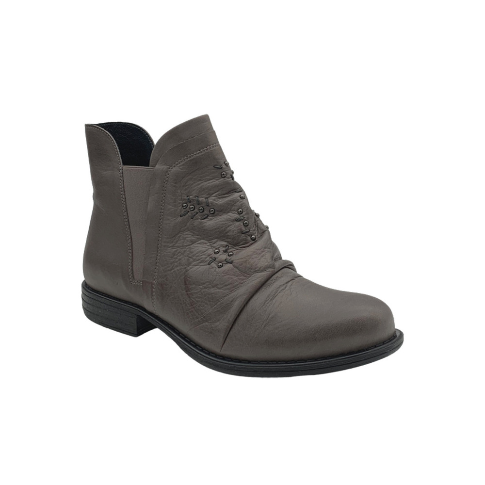 Miz Mooz Leather Wide Width Ankle Boots Limit Graphite - Medium - Picture 4 of 4